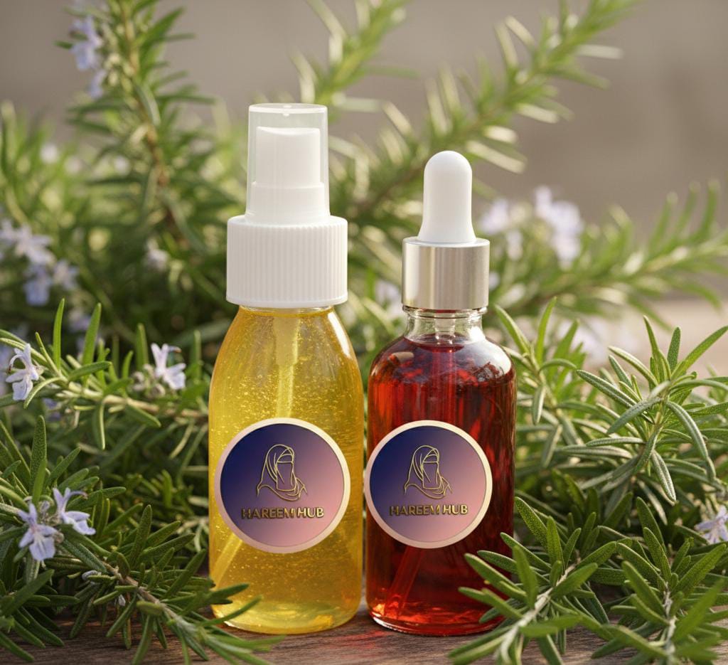 Rosemary Hair Serum + Zafrani Toner (50ml) | Herbal Hair Growth, Anti-Hair Fall & Shine Booster