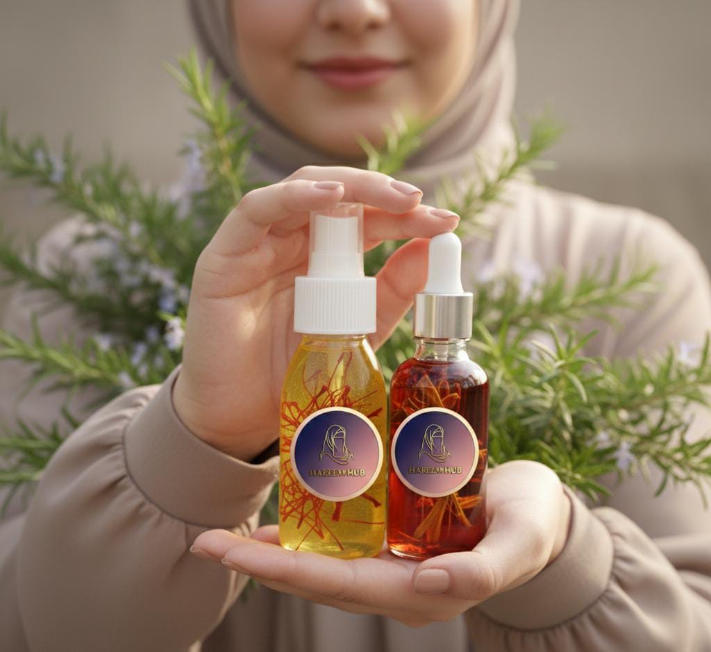 Rosemary Hair Serum + Zafrani Toner (50ml) | Herbal Hair Growth, Anti-Hair Fall & Shine Booster